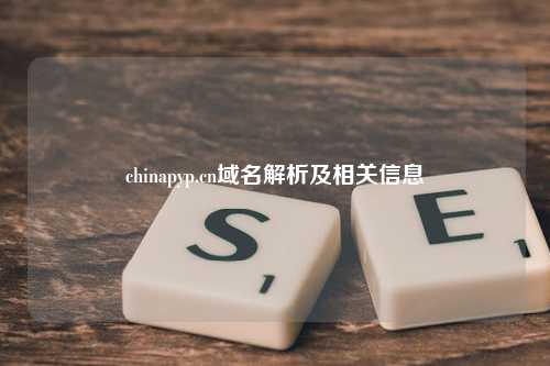 chinapyp.cn域名解析及相关信息